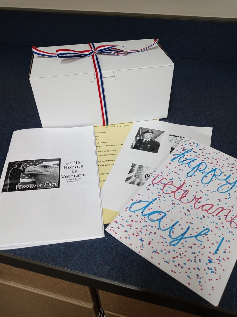 goodies from FCCLA for the vets