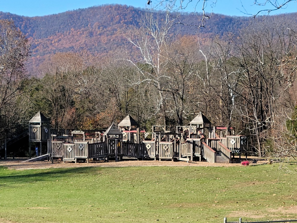 wooden structure at Springfield Elementary School