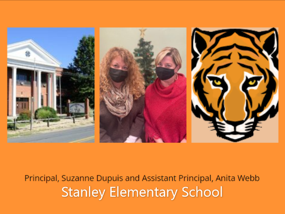 Stanley elementary school principal, Suzanne Dupuis and Assistant  Principal, Anita Webb 