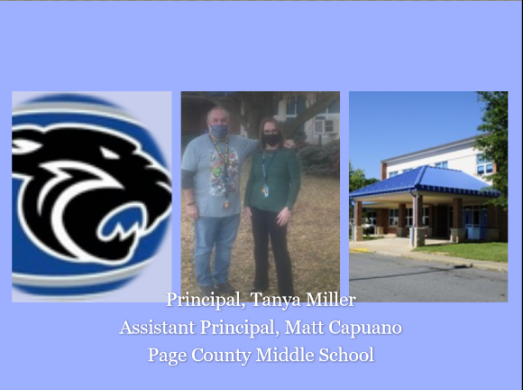 Tanya Miller Principal, Matt Capuano Assistant Principal Page County  Middle School 