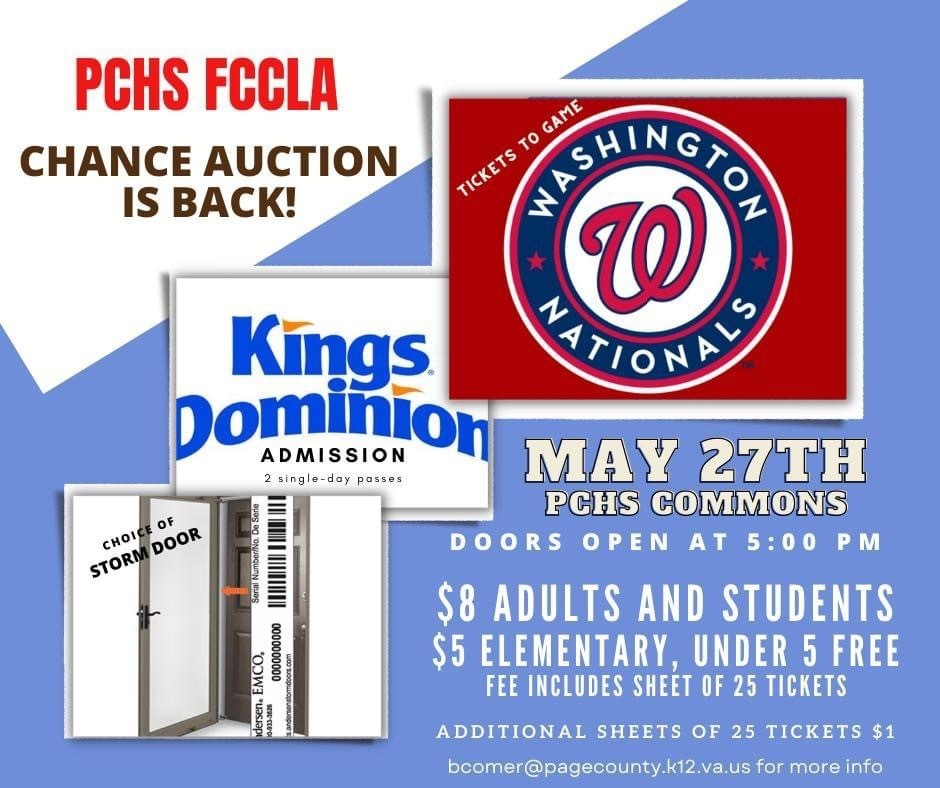 PCHS FCCLA Chance Auction 