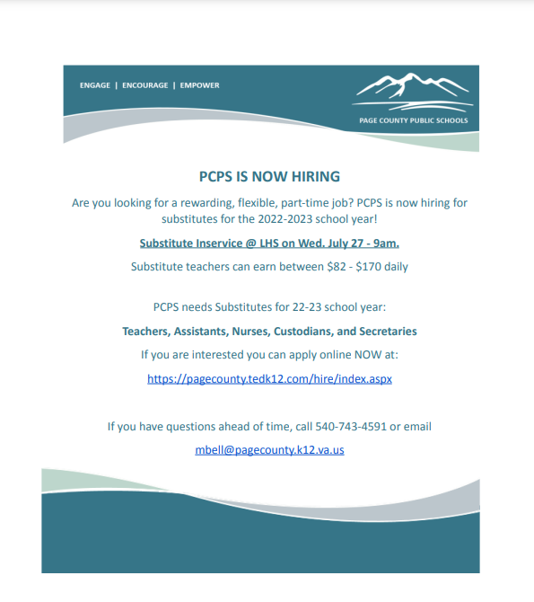 pcps is hiring
