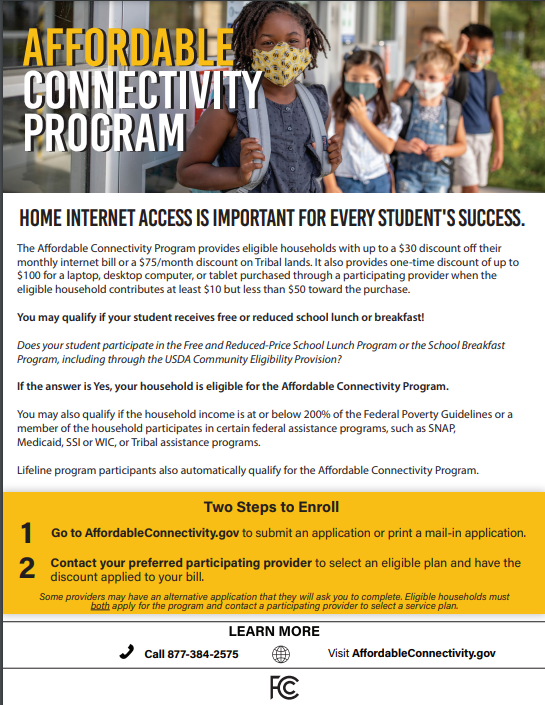 Affordable Connectivity Program Flyer