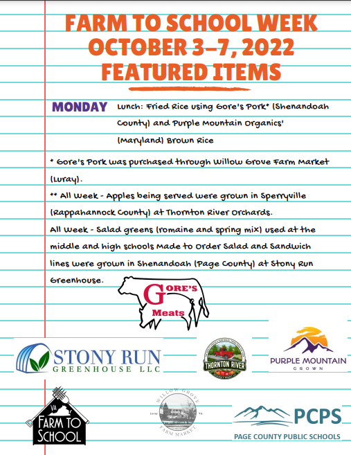 Farm to School Week