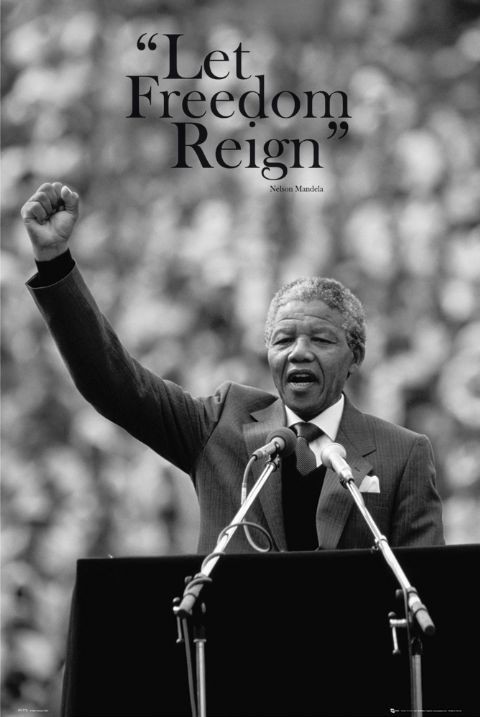 Nelson Mandela "Let Freedom Reign"
